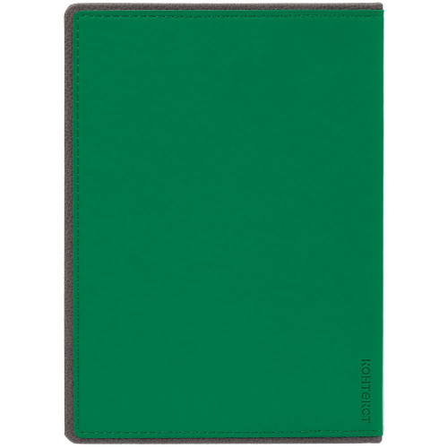 Ежедневник Frame, недатированный, зеленый с серым