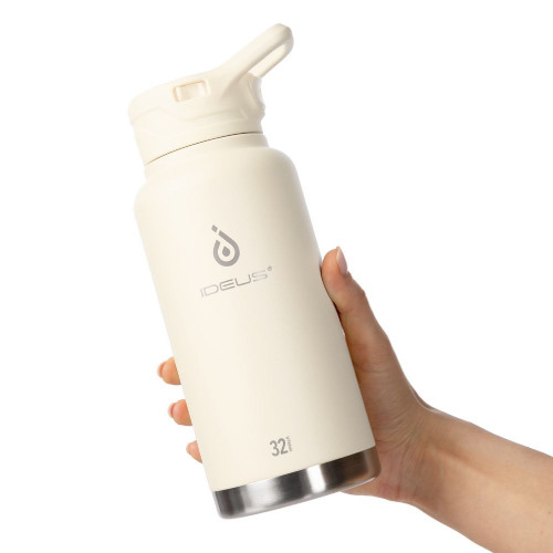 Термобутылка Fujisan XL, белая (молочная)