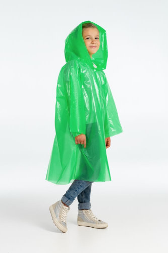 Дождевик-плащ детский BrightWay Kids, зеленый