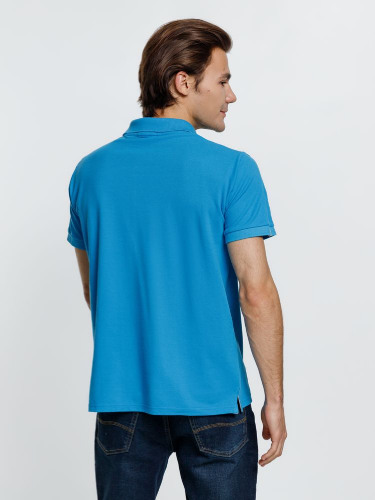 Рубашка поло мужская Virma Premium, бирюзовая