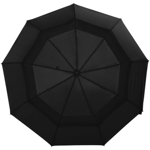 Складной зонт Dome Double с двойным куполом, черный