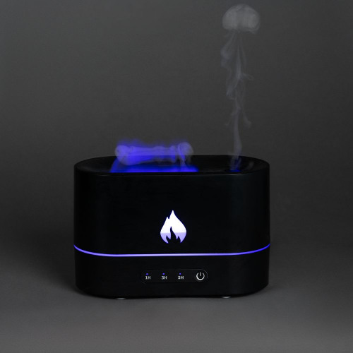 Увлажнитель-ароматизатор с имитацией пламени Fuego, черный