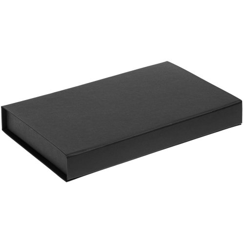 Коробка Silk с ложементом под ежедневник и ручку, черная