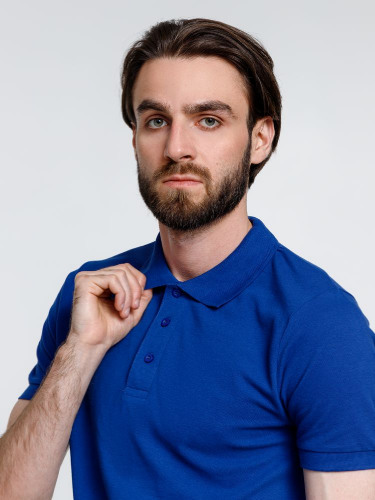 Рубашка поло мужская Adam, ярко-синяя